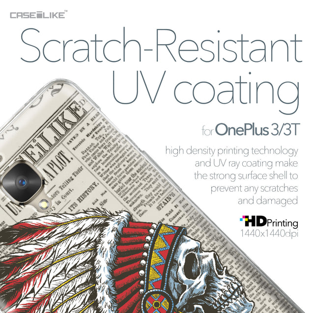 OnePlus 3/3T case Art of Skull 2522 with UV-Coating Scratch-Resistant Case | CASEiLIKE.com