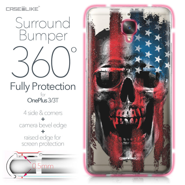 OnePlus 3/3T case Art of Skull 2532 Bumper Case Protection | CASEiLIKE.com