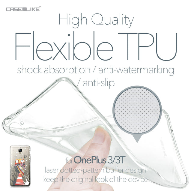 OnePlus 3/3T case Owl Graphic Design 3317 Soft Gel Silicone Case | CASEiLIKE.com