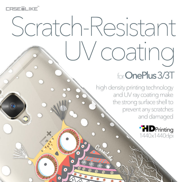 OnePlus 3/3T case Owl Graphic Design 3317 with UV-Coating Scratch-Resistant Case | CASEiLIKE.com