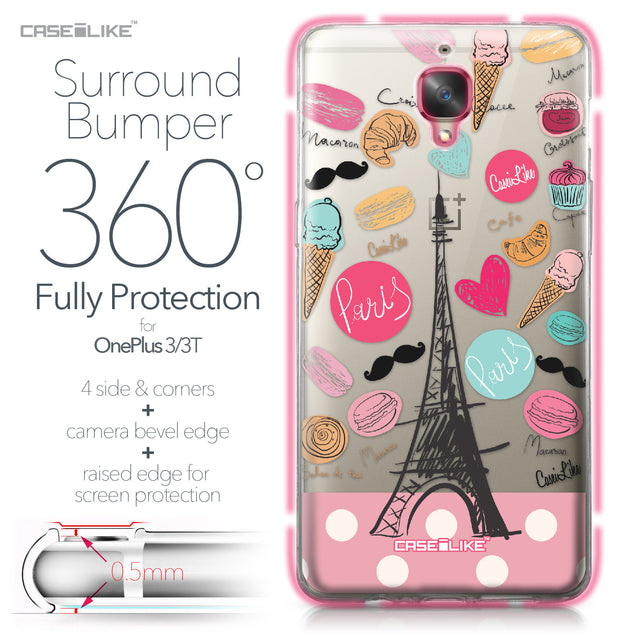 OnePlus 3/3T case Paris Holiday 3904 Bumper Case Protection | CASEiLIKE.com