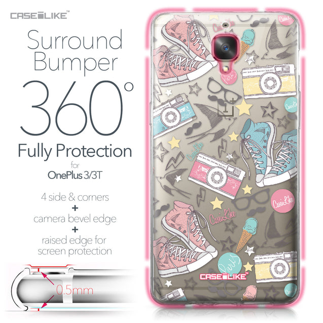 OnePlus 3/3T case Paris Holiday 3906 Bumper Case Protection | CASEiLIKE.com