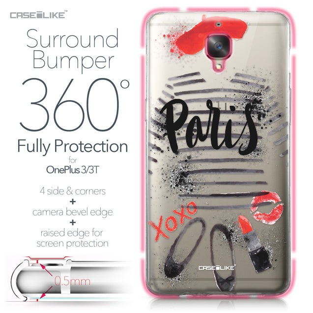 OnePlus 3/3T case Paris Holiday 3909 Bumper Case Protection | CASEiLIKE.com