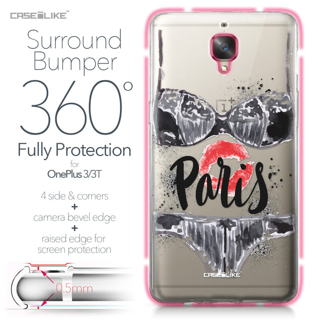 OnePlus 3/3T case Paris Holiday 3910 Bumper Case Protection | CASEiLIKE.com