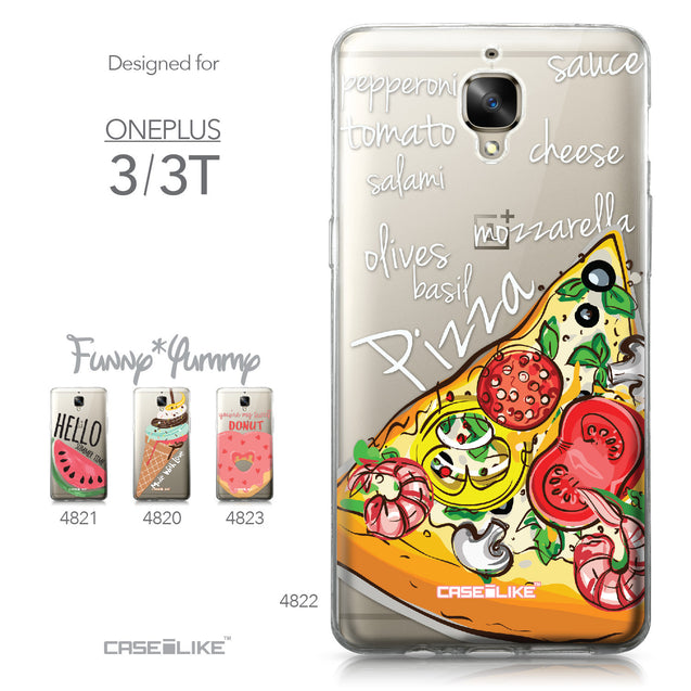 OnePlus 3/3T case Pizza 4822 Collection | CASEiLIKE.com