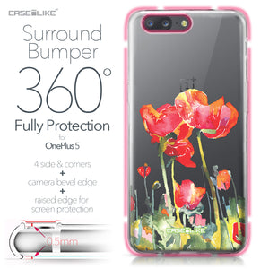 OnePlus 5 case Watercolor Floral 2230 Bumper Case Protection | CASEiLIKE.com