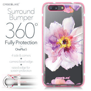 OnePlus 5 case Watercolor Floral 2231 Bumper Case Protection | CASEiLIKE.com