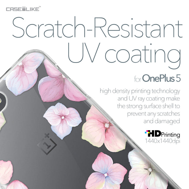 OnePlus 5 case Hydrangea 2257 with UV-Coating Scratch-Resistant Case | CASEiLIKE.com