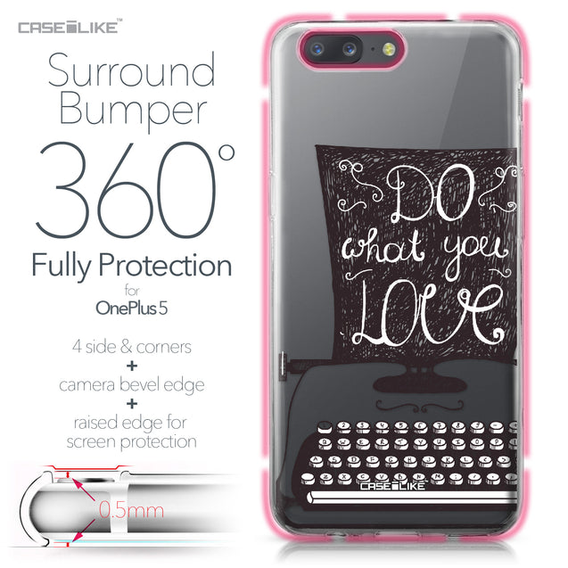 OnePlus 5 case Quote 2400 Bumper Case Protection | CASEiLIKE.com