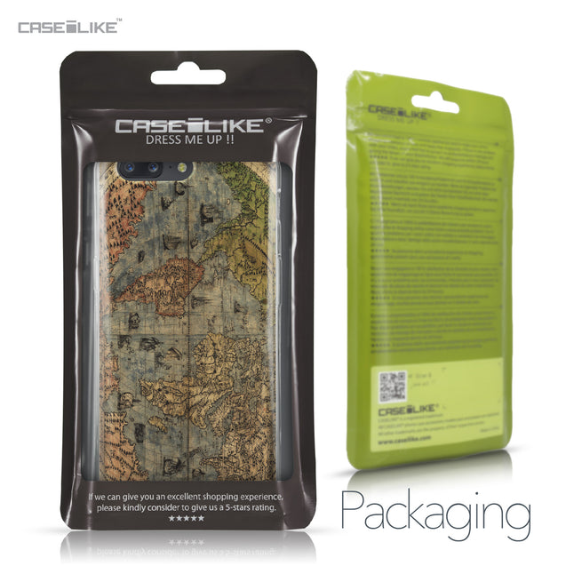 OnePlus 5 case World Map Vintage 4608 Retail Packaging | CASEiLIKE.com