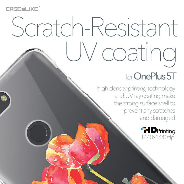 OnePlus 5T case Watercolor Floral 2230 with UV-Coating Scratch-Resistant Case | CASEiLIKE.com