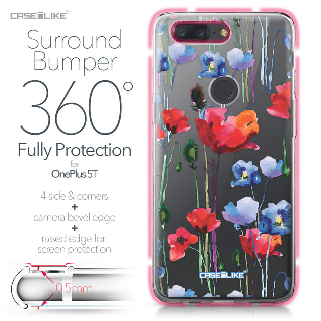 OnePlus 5T case Watercolor Floral 2234 Bumper Case Protection | CASEiLIKE.com