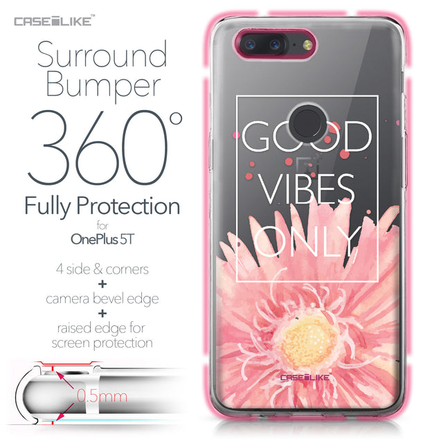OnePlus 5T case Gerbera 2258 Bumper Case Protection | CASEiLIKE.com