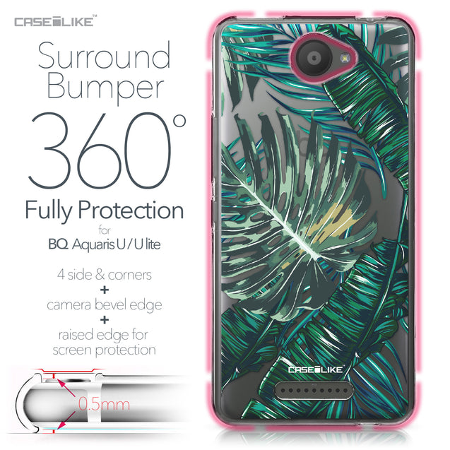 BQ Aquaris U / U Lite case Tropical Palm Tree 2238 Bumper Case Protection | CASEiLIKE.com