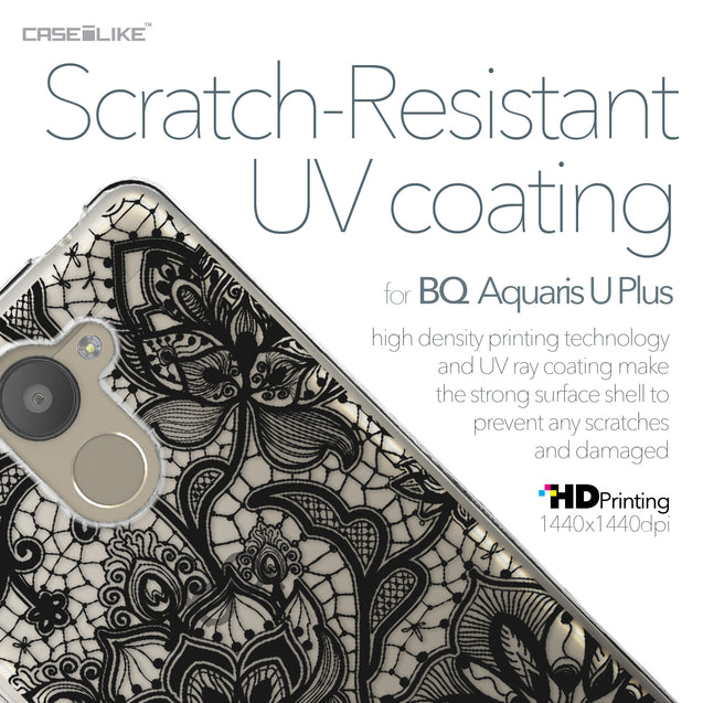 BQ Aquaris U Plus case Lace 2037 with UV-Coating Scratch-Resistant Case | CASEiLIKE.com