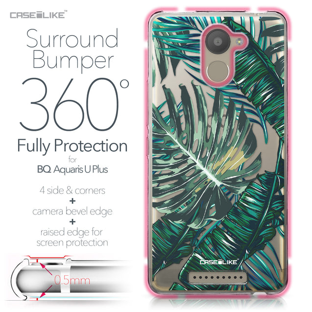 BQ Aquaris U Plus case Tropical Palm Tree 2238 Bumper Case Protection | CASEiLIKE.com