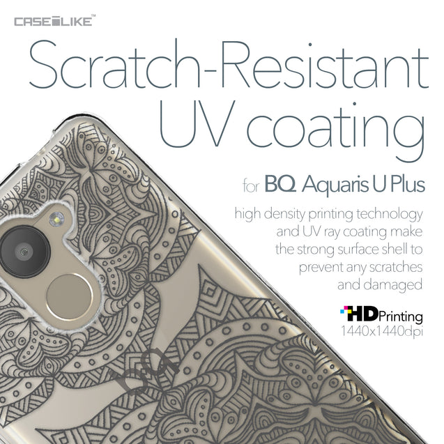 BQ Aquaris U Plus case Mandala Art 2304 with UV-Coating Scratch-Resistant Case | CASEiLIKE.com