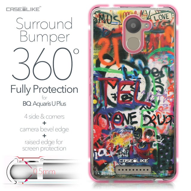 BQ Aquaris U Plus case Graffiti 2721 Bumper Case Protection | CASEiLIKE.com