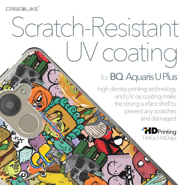 BQ Aquaris U Plus case Graffiti 2731 with UV-Coating Scratch-Resistant Case | CASEiLIKE.com
