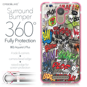 BQ Aquaris U Plus case Comic Captions 2914 Bumper Case Protection | CASEiLIKE.com