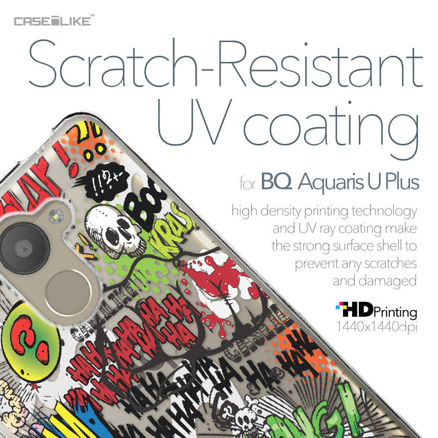 BQ Aquaris U Plus case Comic Captions 2914 with UV-Coating Scratch-Resistant Case | CASEiLIKE.com