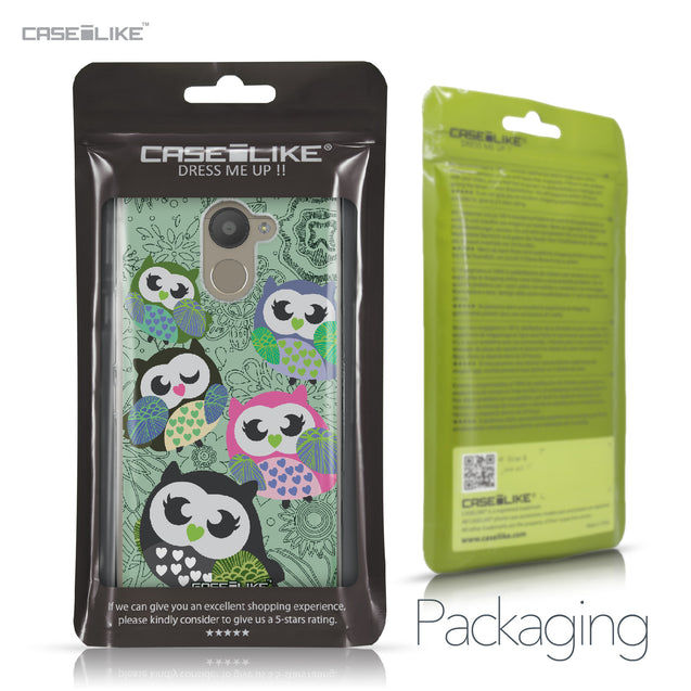 BQ Aquaris U Plus case Owl Graphic Design 3313 Retail Packaging | CASEiLIKE.com