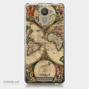 BQ Aquaris U Plus case World Map Vintage 4607 | CASEiLIKE.com