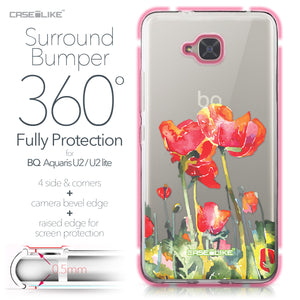 BQ Aquaris U2 / U2 Lite case Watercolor Floral 2230 Bumper Case Protection | CASEiLIKE.com