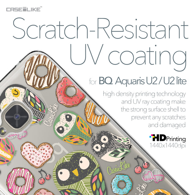 BQ Aquaris U2 / U2 Lite case Owl Graphic Design 3315 with UV-Coating Scratch-Resistant Case | CASEiLIKE.com