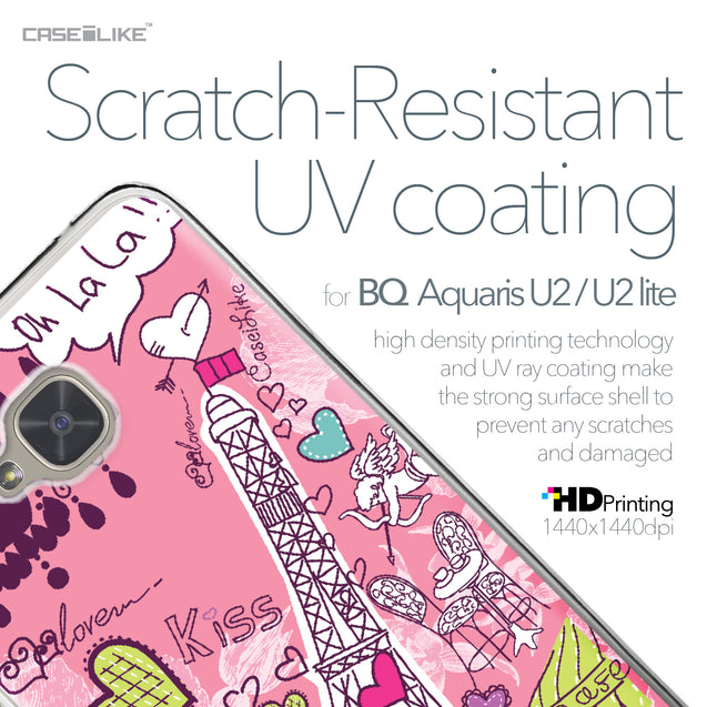 BQ Aquaris U2 / U2 Lite case Paris Holiday 3905 with UV-Coating Scratch-Resistant Case | CASEiLIKE.com