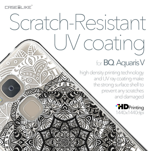 BQ Aquaris V case Mandala Art 2097 with UV-Coating Scratch-Resistant Case | CASEiLIKE.com