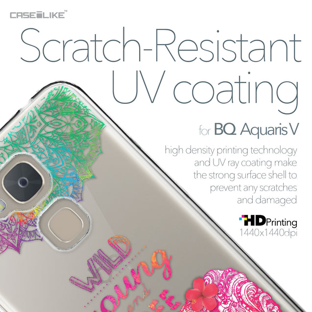 BQ Aquaris V case Mandala Art 2302 with UV-Coating Scratch-Resistant Case | CASEiLIKE.com