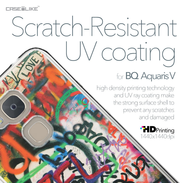 BQ Aquaris V case Graffiti 2721 with UV-Coating Scratch-Resistant Case | CASEiLIKE.com