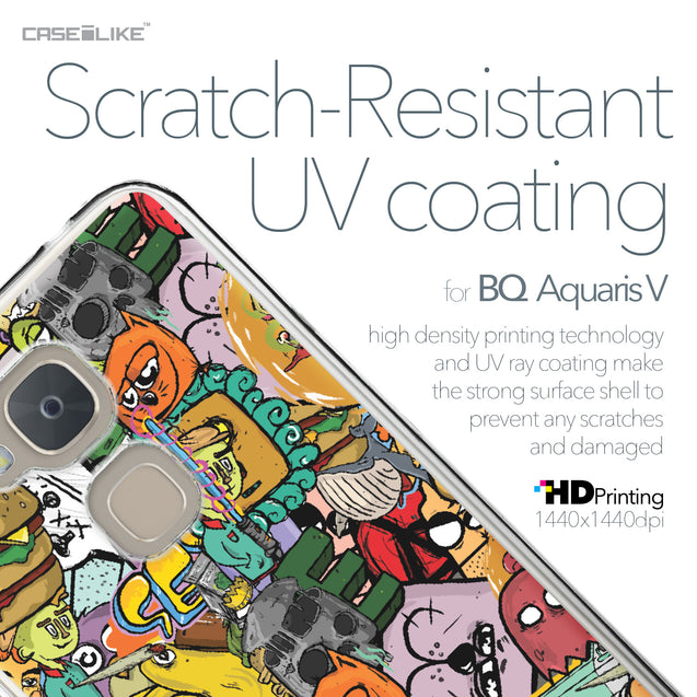 BQ Aquaris V case Graffiti 2731 with UV-Coating Scratch-Resistant Case | CASEiLIKE.com