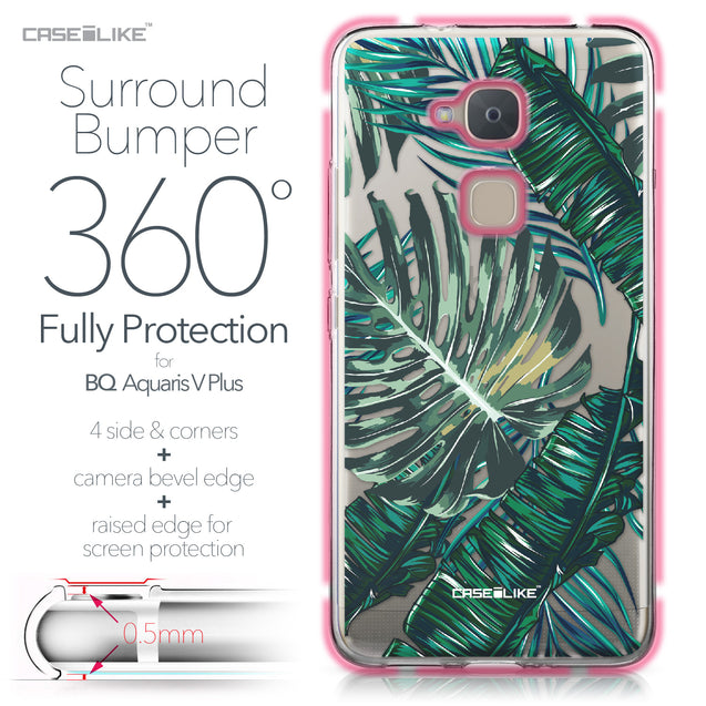 BQ Aquaris V Plus case Tropical Palm Tree 2238 Bumper Case Protection | CASEiLIKE.com