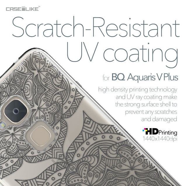BQ Aquaris V Plus case Mandala Art 2304 with UV-Coating Scratch-Resistant Case | CASEiLIKE.com