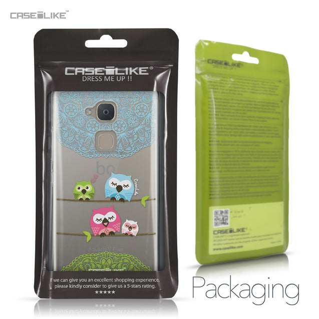 BQ Aquaris V Plus case Owl Graphic Design 3318 Retail Packaging | CASEiLIKE.com