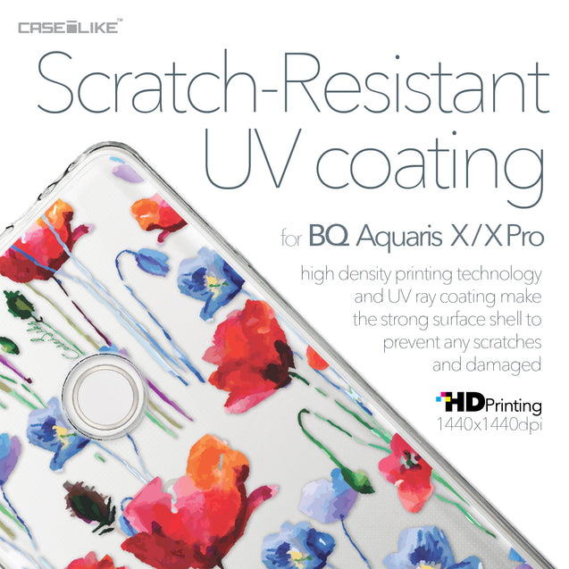 BQ Aquaris X / X Pro case Watercolor Floral 2234 with UV-Coating Scratch-Resistant Case | CASEiLIKE.com