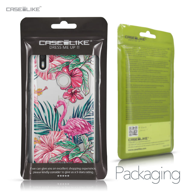 BQ Aquaris X / X Pro case Tropical Flamingo 2239 Retail Packaging | CASEiLIKE.com