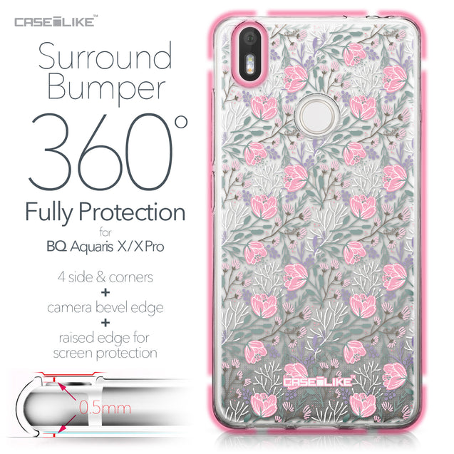 BQ Aquaris X / X Pro case Flowers Herbs 2246 Bumper Case Protection | CASEiLIKE.com