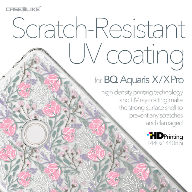 BQ Aquaris X / X Pro case Flowers Herbs 2246 with UV-Coating Scratch-Resistant Case | CASEiLIKE.com