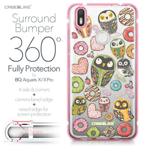 BQ Aquaris X / X Pro case Owl Graphic Design 3315 Bumper Case Protection | CASEiLIKE.com