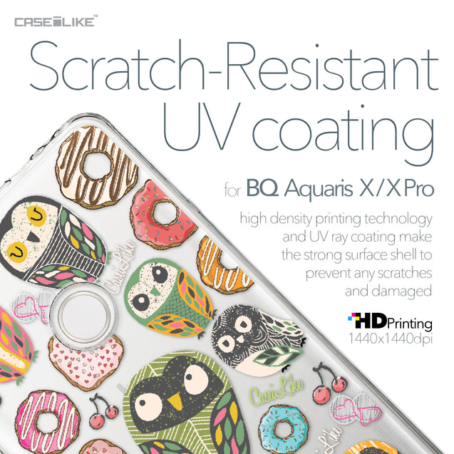 BQ Aquaris X / X Pro case Owl Graphic Design 3315 with UV-Coating Scratch-Resistant Case | CASEiLIKE.com