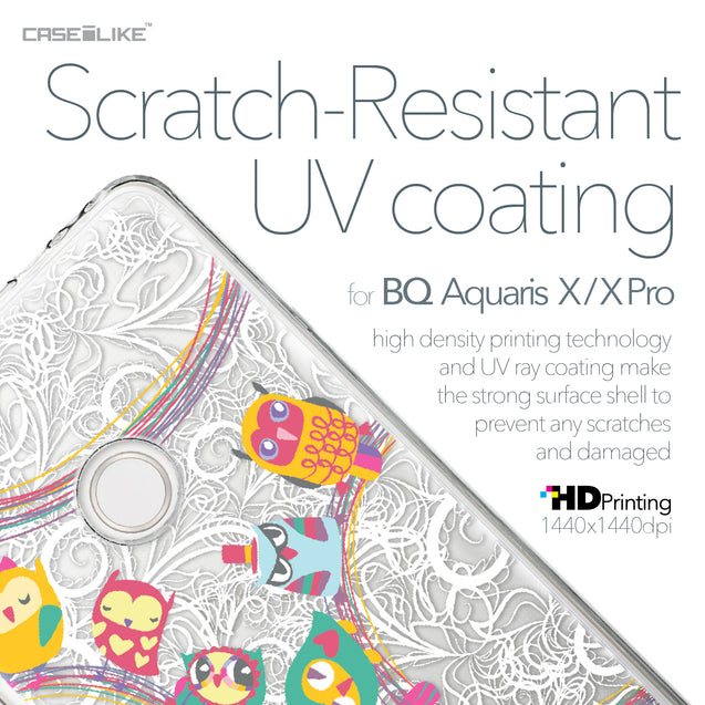 BQ Aquaris X / X Pro case Owl Graphic Design 3316 with UV-Coating Scratch-Resistant Case | CASEiLIKE.com
