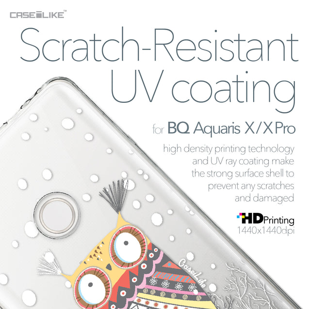 BQ Aquaris X / X Pro case Owl Graphic Design 3317 with UV-Coating Scratch-Resistant Case | CASEiLIKE.com