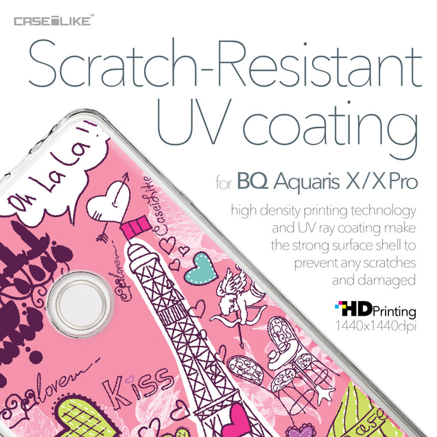 BQ Aquaris X / X Pro case Paris Holiday 3905 with UV-Coating Scratch-Resistant Case | CASEiLIKE.com