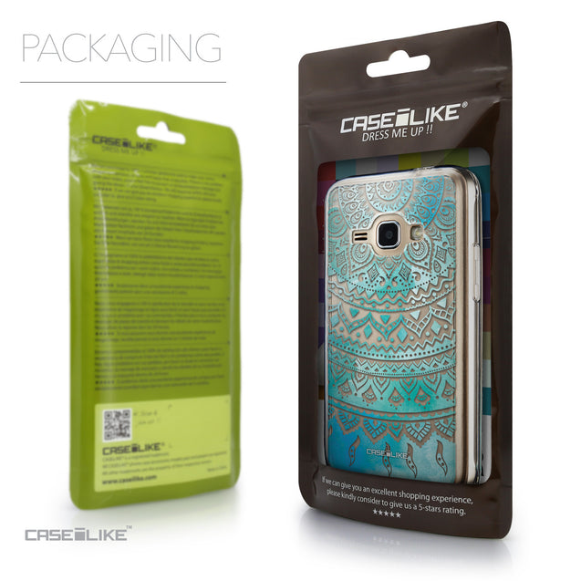 Packaging - CASEiLIKE Samsung Galaxy J1 (2016) back cover Indian Line Art 2066