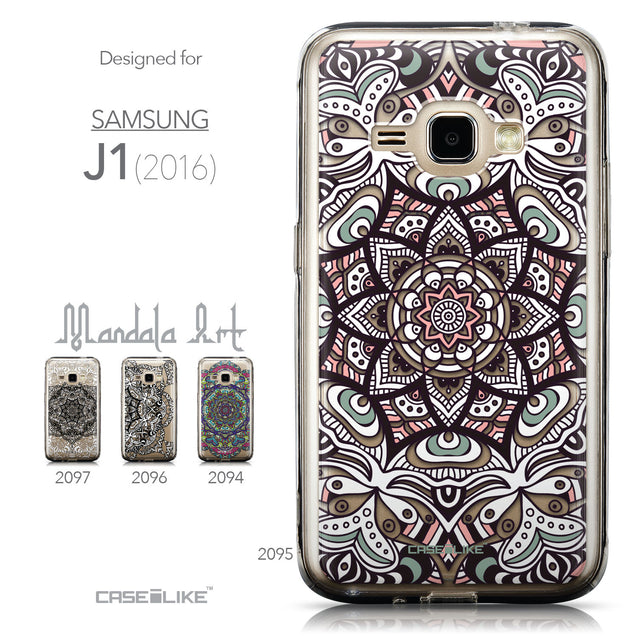Collection - CASEiLIKE Samsung Galaxy J1 (2016) back cover Mandala Art 2095