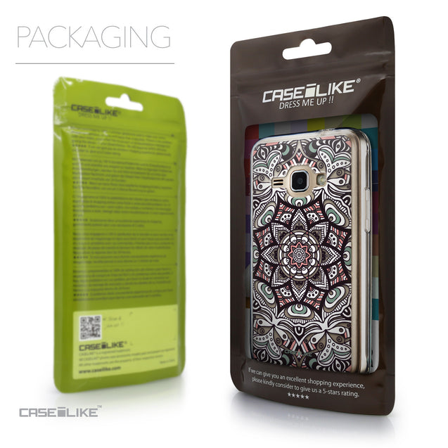 Packaging - CASEiLIKE Samsung Galaxy J1 (2016) back cover Mandala Art 2095