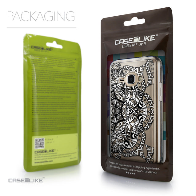 Packaging - CASEiLIKE Samsung Galaxy J1 (2016) back cover Mandala Art 2096